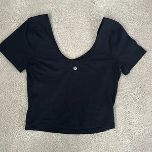 Lulu lemon black short sleeve shirt